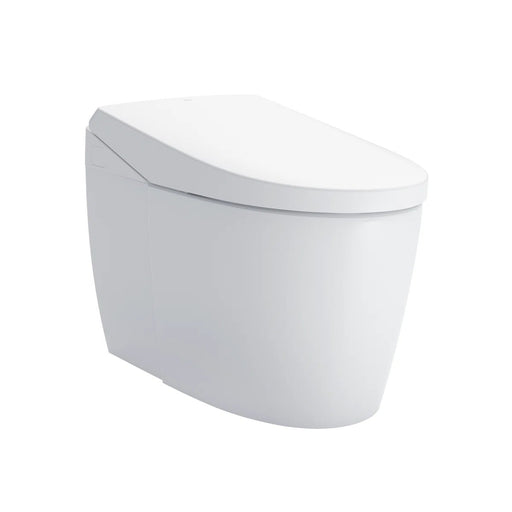 TOTO Neorest AS integrated smart toilet in cotton white, side view