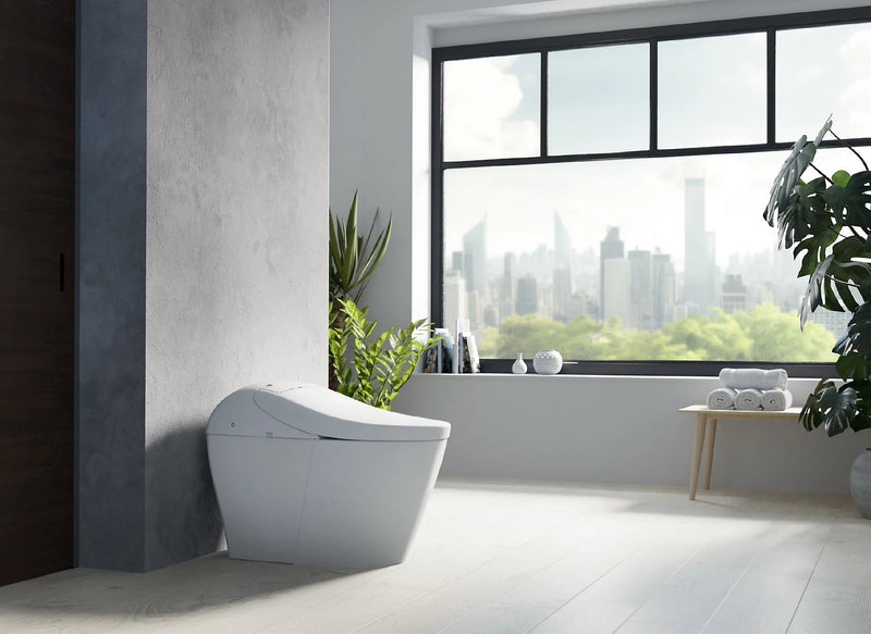 TOTO WASHLET G5A smart toilet installed in a modern bathroom