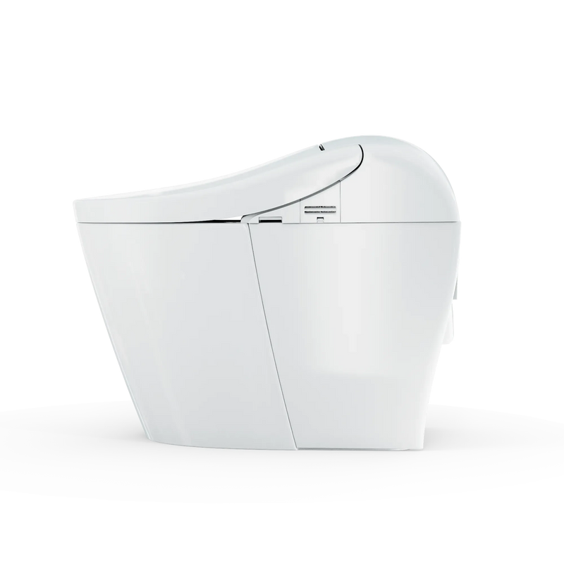 TOTO WASHLET G5A Lite Integrated Smart Toilet MS7421CEMFG right side profile view Cotton White