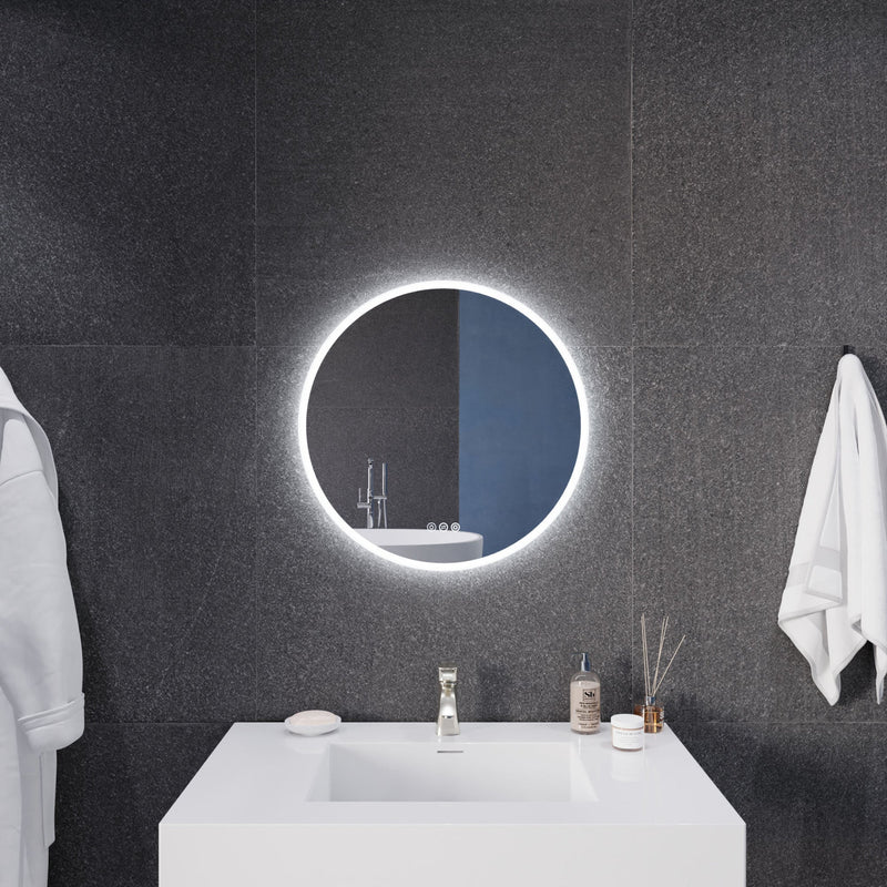 ANZZI Round LED Smart Mirror 24 28 32 Inch BA-LMDFX1859-PRX