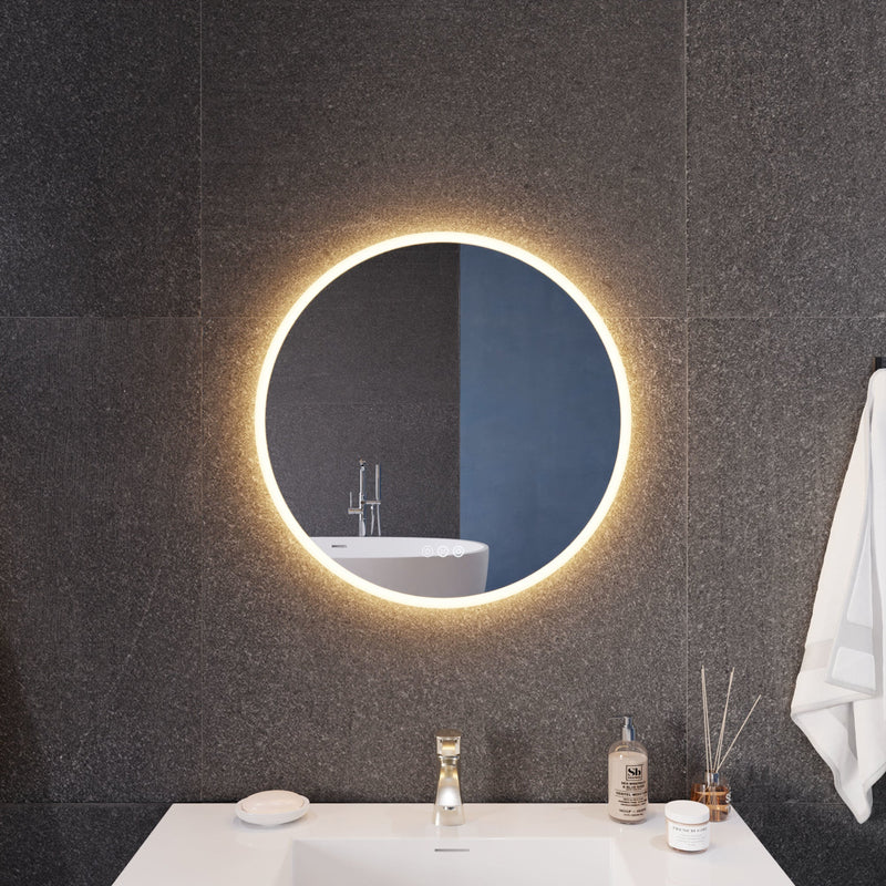 ANZZI Round LED Smart Mirror 24 28 32 Inch BA-LMDFX1859-PRX