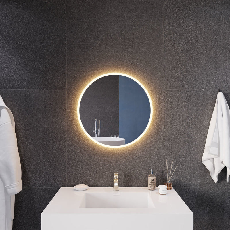 ANZZI Round LED Smart Mirror 24 28 32 Inch BA-LMDFX1859-PRX