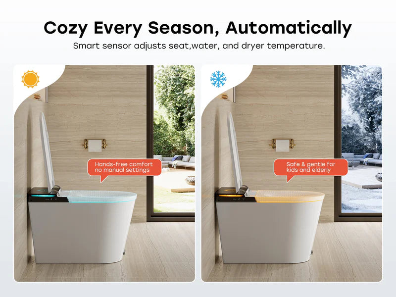 HOROW X70 Smart Toilet with Built-In Tank and Pump