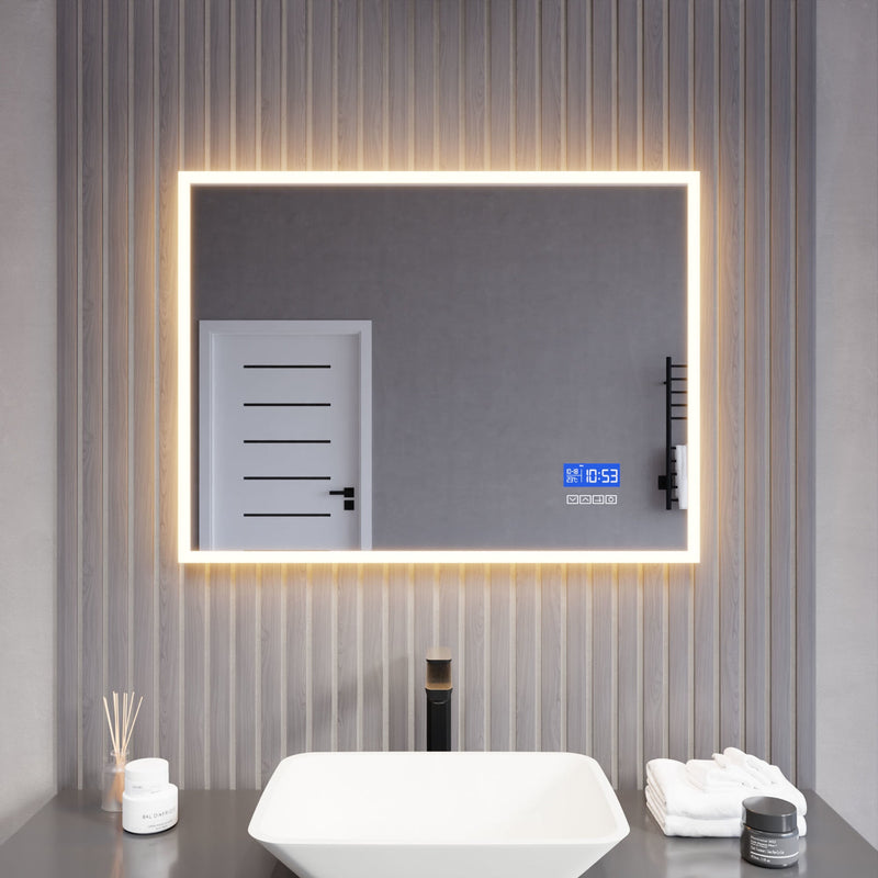 ANZZI LED Bathroom Mirror with Bluetooth Speakers 24x31 | 27x39 in